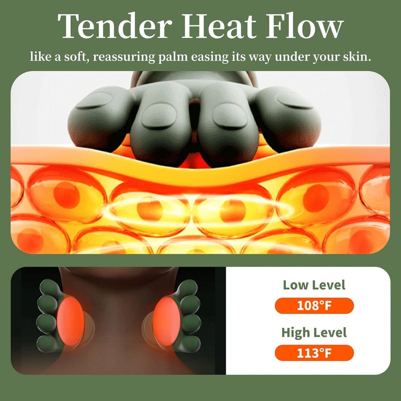 Eworld Cordless Neck & Shoulder Massager for Deep Tissue Pain Relief, Bionic Electric Trap & Back Massager, Portable Relaxation Tool – Touch Gift for Mom & Dad - Image 3